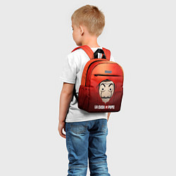 Детский рюкзак СЕРИАЛ БУМАЖНЫЙ ДОМ LA CASA DE PAPEL, цвет: 3D-принт — фото 2