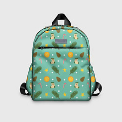 Детский рюкзак Cozy pattern Зимний узор, цвет: 3D-принт