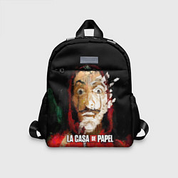 Детский рюкзак БУМАЖНЫЙ ДОМ РИСУНОК - LA CASA DE PAPEL BELLA CIAO, цвет: 3D-принт