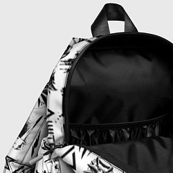 Детский рюкзак THE WITCHER LOGOBOMBING ЧЁРНО БЕЛЫЙ ВЕДЬМАК ПАТТЕР, цвет: 3D-принт — фото 2