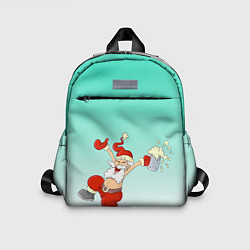 Детский рюкзак Веселый празднующий дед Мороз