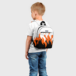 Детский рюкзак Оранжевый Огонь, цвет: 3D-принт — фото 2