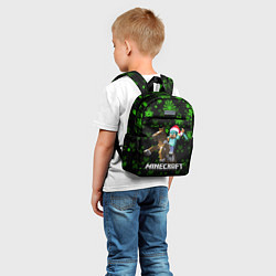 Детский рюкзак MINECRAFT НОВОГОДНИЙ КРИПЕРЫ, цвет: 3D-принт — фото 2