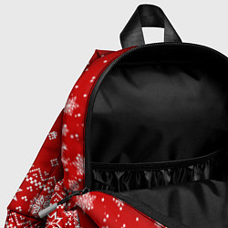 Детский рюкзак НОВОГОДНИЙ СВИТЕР С БЕЛЫМ ТИГРОМ 2022, цвет: 3D-принт — фото 2