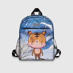 Детский рюкзак Невозмутимый тигренок, цвет: 3D-принт