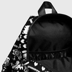 Детский рюкзак UNDERTALE PATTERN БЕЛЫЙ, цвет: 3D-принт — фото 2