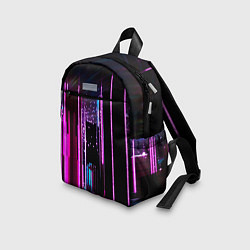 Детский рюкзак Ночной город в киберпанке, цвет: 3D-принт — фото 2