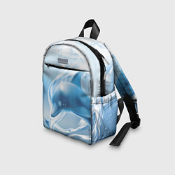 Детский рюкзак Дельфин в лазурном океане, цвет: 3D-принт — фото 2