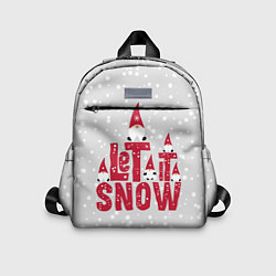 Детский рюкзак Let it snow - пусть идет снег, цвет: 3D-принт