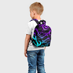 Детский рюкзак НЕОНОВОЕ ТАТУ ДРАКЕНА УЗОР, цвет: 3D-принт — фото 2