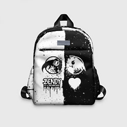 Детский рюкзак BLACK AND WHITE BENDY AND THE INK MACHINE, цвет: 3D-принт