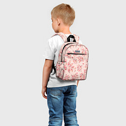 Детский рюкзак Нежные цветы и листья, цвет: 3D-принт — фото 2