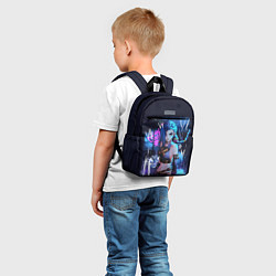 Детский рюкзак Аркейн - League Of Legends Джинкс, цвет: 3D-принт — фото 2