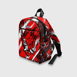 Детский рюкзак SAMURAI CYBERPUNK 2077 RED AND WHITE, цвет: 3D-принт — фото 2