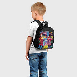 Детский рюкзак Разноцветные монстры, цвет: 3D-принт — фото 2