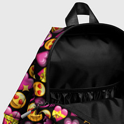Детский рюкзак Эмодзи сердечки, цвет: 3D-принт — фото 2