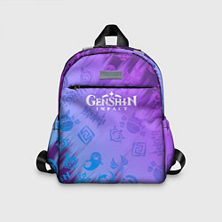 Детский рюкзак Стихии Геншин Импакт, цвет: 3D-принт