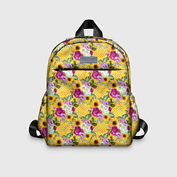 Детский рюкзак Подсолнухи и цветы