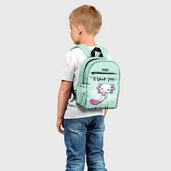 Детский рюкзак Я люблю тебя очень сильно, цвет: 3D-принт — фото 2