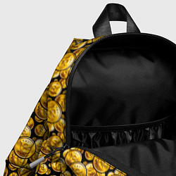 Детский рюкзак Золотые Монеты Bitcoin, цвет: 3D-принт — фото 2