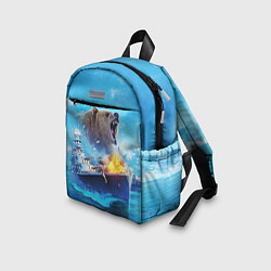 Детский рюкзак Медведь ВМФ, цвет: 3D-принт — фото 2
