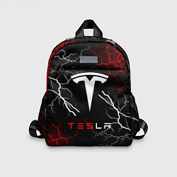Детский рюкзак Tesla Трещины с молниями, цвет: 3D-принт