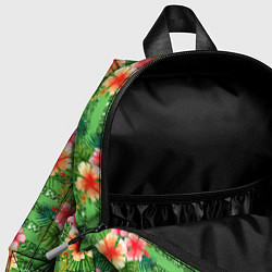 Детский рюкзак Летние цветочки и блестки, цвет: 3D-принт — фото 2