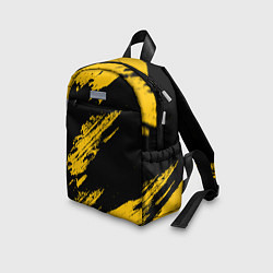 Детский рюкзак BLACK AND YELLOW GRUNGE ГРАНЖ, цвет: 3D-принт — фото 2