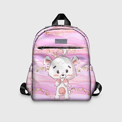 Детский рюкзак Маленький медвежонок с короной, цвет: 3D-принт