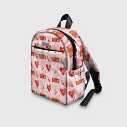 Детский рюкзак Подарки и сердечки, цвет: 3D-принт — фото 2