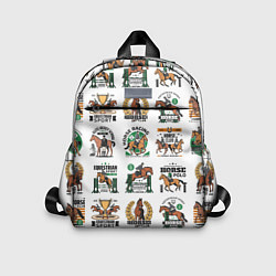 Детский рюкзак Конный спорт Паттерн, цвет: 3D-принт