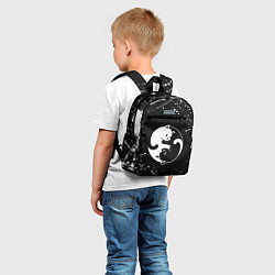 Детский рюкзак ИНЬ ЯНЬ КОТИКИ БРЫЗГИ И НИЧЕГО ЛИШНЕГО, цвет: 3D-принт — фото 2