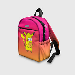 Детский рюкзак Гомер Симпсон Пикачу, цвет: 3D-принт — фото 2