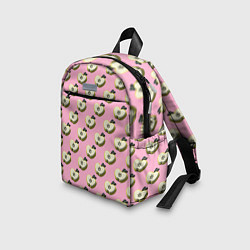 Детский рюкзак Яблочные дольки на розовом фоне с эффектом 3D, цвет: 3D-принт — фото 2