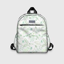 Детский рюкзак Хаос из зелёных веток и листьев