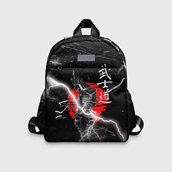 Детский рюкзак Самурай Бусидо Иероглифы Samurai Lightning, цвет: 3D-принт