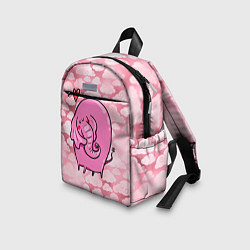 Детский рюкзак Розовый влюбленный слон, цвет: 3D-принт — фото 2