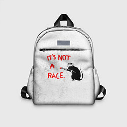 Детский рюкзак Banksy - крыса надпись