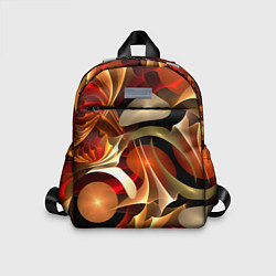 Детский рюкзак Абстрактные цифровые спирали, цвет: 3D-принт