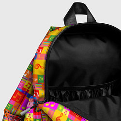 Детский рюкзак Красочные Музыкальные Ноты, цвет: 3D-принт — фото 2