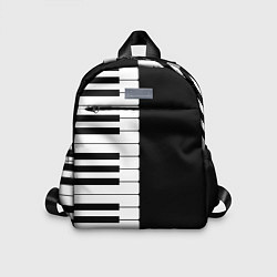 Детский рюкзак Черно-Белое Пианино Piano, цвет: 3D-принт