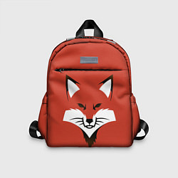 Детский рюкзак Рыжая серьезная лиса, цвет: 3D-принт