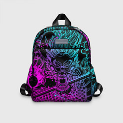 Детский рюкзак НЕОНОВЫЕ ДРАКОНЫ NEON DRAGON БРЫЗГИ КРАСОК, цвет: 3D-принт