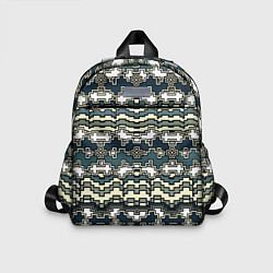 Детский рюкзак Узор прямоугольный пиксел, цвет: 3D-принт