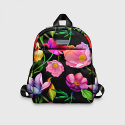 Детский рюкзак Цветочный узор Floral pattern, цвет: 3D-принт