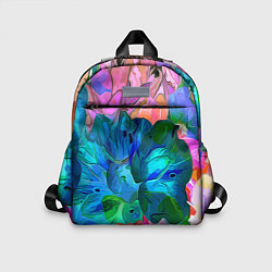 Детский рюкзак Красочный цветочный паттерн, цвет: 3D-принт
