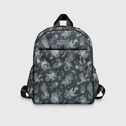 Детский рюкзак Морские Котики: Черный, цвет: 3D-принт