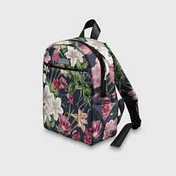 Детский рюкзак Цветы Розовые, цвет: 3D-принт — фото 2