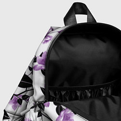 Детский рюкзак Распустившиеся фиолетовые цветы, цвет: 3D-принт — фото 2