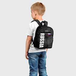 Детский рюкзак RUSSIA - BLACK EDITION, цвет: 3D-принт — фото 2